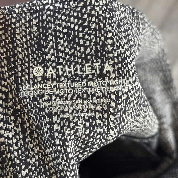 Athleta Size Small Delaney Textured Moto High Rise Leggings - Picture 8 of 10